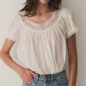 Doen Caprice Top in Salt